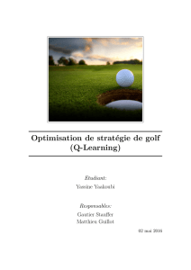 Optimisation de stratégie de golf (Q-Learning)