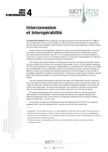 Interconnexion et interopérabilité
