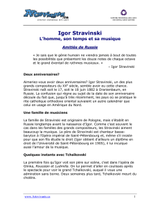 Stravinsky - ArtsAlive.ca