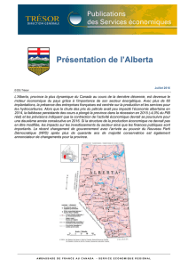 Présentation de l`Alberta - Direction générale du Trésor