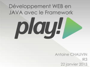Développement WEB en JAVA avec le Framework