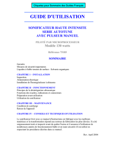 Autotune 100-130 W microprocesseur avec pulseur manuel