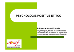Psychologie positive et TCC