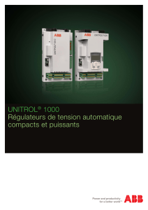 UNITROL® 1000 Régulateurs de tension automatique