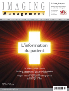 2013 - Numéro 1 - Société Française de Radiologie