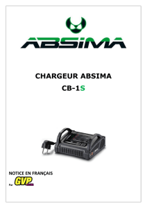 chargeur absima cb-1s notice en français