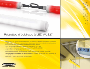 Réglettes d`éclairage à LED WLS27