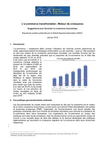 L`e-commerce transfrontalier– Moteur de croissance