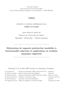 Thèse Elaboration de supports polystyrène insolubles à