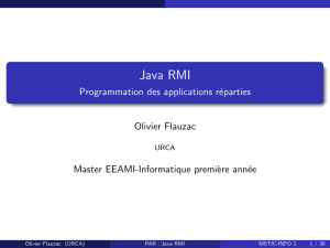 Java RMI - Programmation des applications réparties