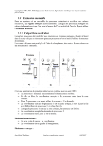1.1 Exclusion mutuelle
