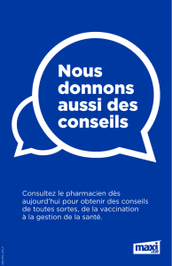 Nous donnons aussi des conseils