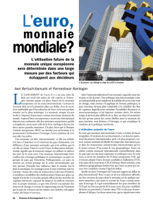 L`euro, monnaie mondiale? -Axel Bertuch-Samuels et