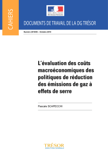 L`évaluation des coûts macroéconomiques des politiques de