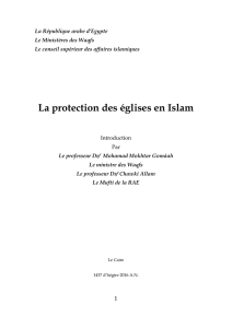 La protection des églises en Islam