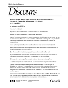 Finance News Release / Communiqué Finances (Ver. 2001/04/11)