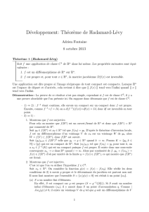 Théorème de Hadamard-Lévy