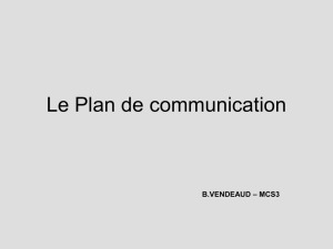 Le Plan de communication