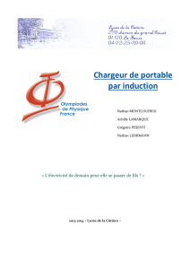 Chargeur de portable par induction électromagnétique