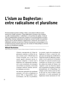 L`islam au Daghestan : entre radicalisme et pluralisme
