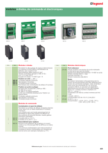 modules à diodes, de commande et électroniques