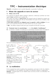 Instrumentation du laboratoire