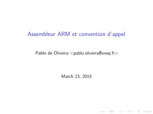 Assembleur ARM