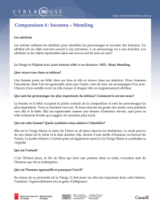 Comparaison 4 : Inconnu – Memling