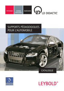 sUpports pédagogiqUes poUr l`aUtomobile