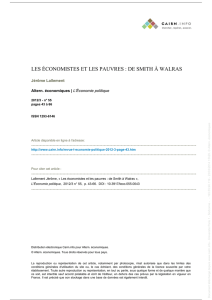 Les économistes et les pauvres