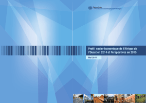 Profil socio-économique de l`Afrique de l`Ouest en 2014 et