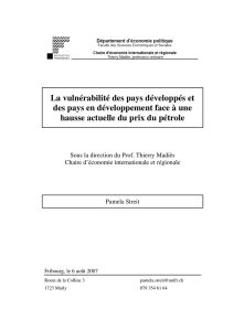 La vulnérabilité des pays développés et des pays en