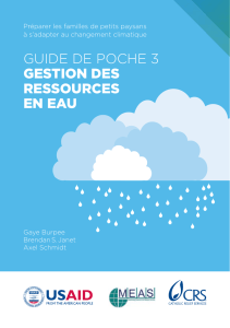 GUIDE DE POCHE 3 gestion des ressources en eau