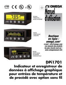 Indicateur et enregistreur de données à affichage graphique