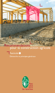 Recommandations pour la construction agricole