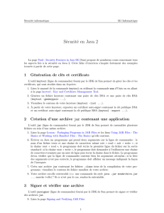 Sécurité en Java 2