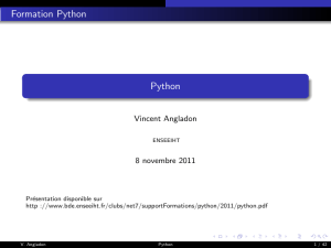 Formation Python Python