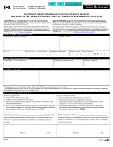Summary Reporting Program Application Form