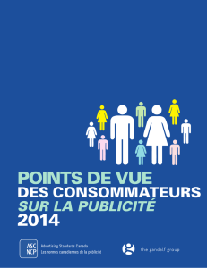 Points de vue des consommateurs sur la publicité 2014