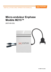 Micro-Onduleurs M215