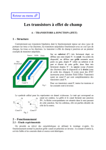 Les transistors à effet de champ