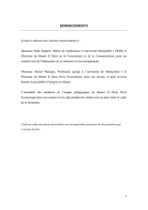 REMERCIEMENTS - Centre de droit de la Consommation et du