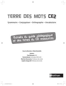 Grammaire – Conjugaison – Orthographe – Vocabulaire