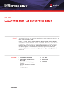 L`avantage Red Hat enteRpRise Linux