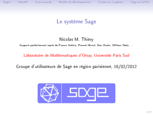 Le système Sage - Sage Wiki