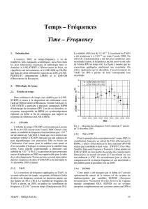 Temps et fréquences - Métrologie française