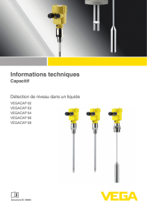 Informations techniques Capacitif