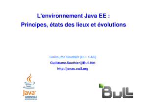 L`environnement Java EE : Principes, états des lieux et évolutions