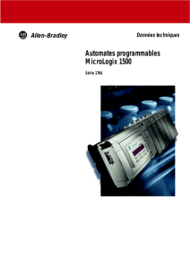 1764-TD001A-FR-P, Automates programmables MicroLogix 1500