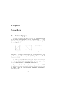 Chapitre 7 : Les graphes